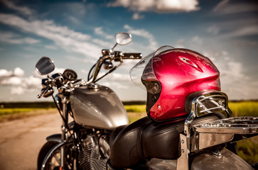 Motorcycle on the road