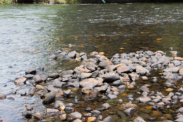 river and stones
