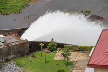 Big dam in Thailand  Klong Tha Dan Dam in Nakhon Nayok Khun Dan Pra Kan Chon Dam