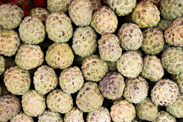 Sugar apple in fruit market 