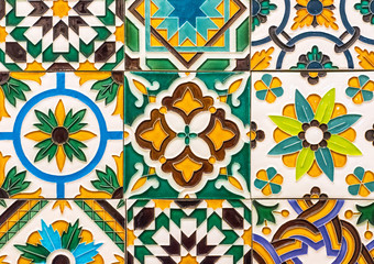 Traditional ceramics from Lisbon, Portugal.	