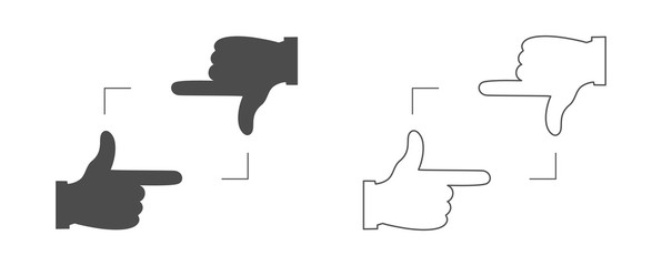 hands photo frame icon