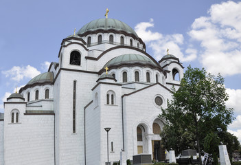 Fototapeta na wymiar Belgrade (Beograd), Saint Sava Cathedral (Hram Svetog Save) .
