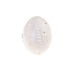 Easter hen's egg with carving.