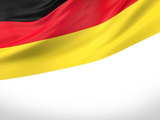 3D illustration of Germany flag
