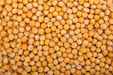 healthy food. chickpeas background. chickpeas texture, macro, top view