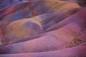 Chamarel seven coloured earths on Mauritius island