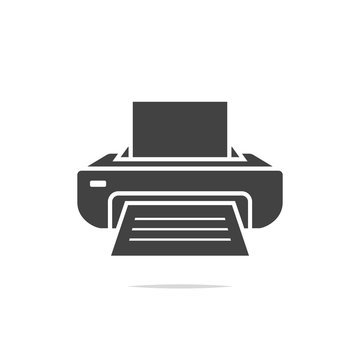 recommend clip art: Printer icon vector isolated