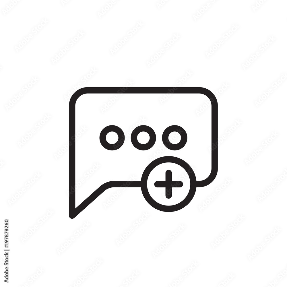 Poster add message, create message outlined vector icon. modern simple isolated sign. pixel perfect vector 