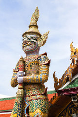 Fototapeta premium Giant in Grand Palace the Emerald Buddha Temple Thailand