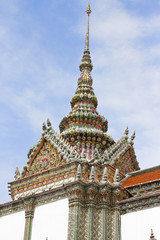 Beautiful Golden Pagoda in Grand Palace the Emerald Buddha Temple  Thailand