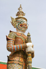 Giant in Grand Palace the Emerald Buddha Temple  Thailand