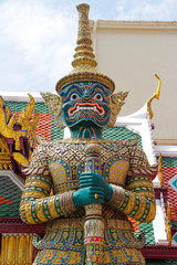 Giant in Grand Palace the Emerald Buddha Temple  Thailand