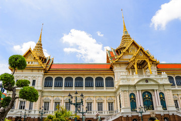 Naklejka premium Grand Palace Bangkok Tourist Attraction Thailand