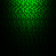 Abstract green technology background, dot glow light. Vector illustration eps10.