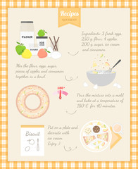 Home Cooking Recipe. Cooking biscuit, step by step instructions, ingredients.
