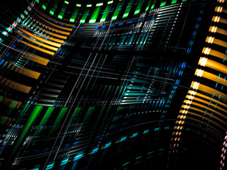 Tech banner - abstract digitally generated image