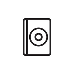 dvd disc outlined vector icon. Modern simple isolated sign. Pixel perfect vector  illustration for logo, website, mobile app and other designs