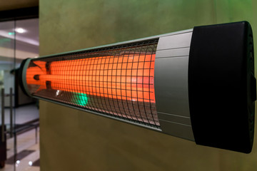 heater electric on the cold floor winter device