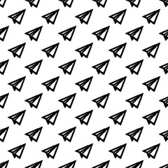 glider paper Pattern Abstract Geometric wallpaper. Vector illustration. background. black. on white background