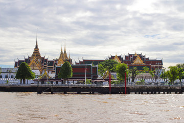 Obraz premium Grand Palace Chaophraya River Bangkok Thailand