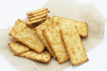 biscuit on white background