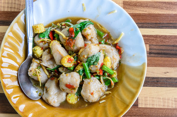 Thai Stir-Fried Spicy Fish