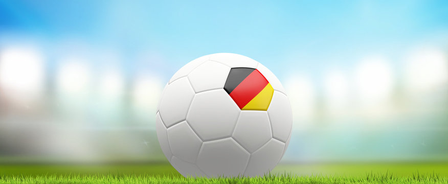 german Germany soccer football ball 3d rendering
