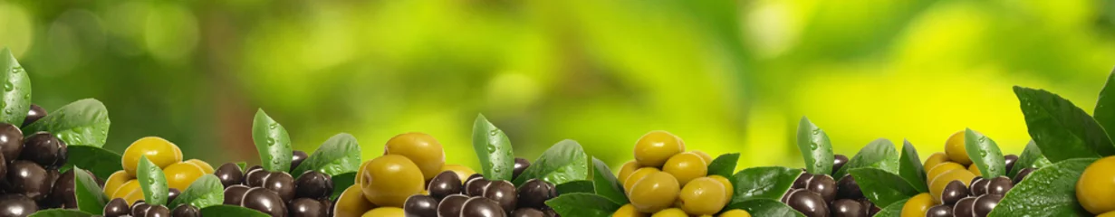 Deurstickers Olives from your favorite garden © valeriy555