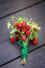 bouquet of fragrant strawberries