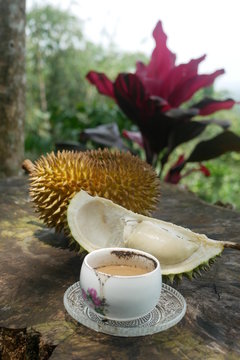 Durian and coffee