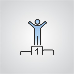 people success icon vector