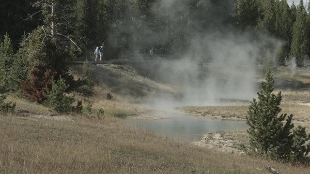 Hot spring in Yellowstone National Park