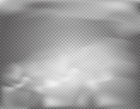 Cloud vector effect on transparent background
