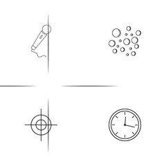 Internet Of Things simple linear icons set. Outlined vector icons