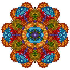 Colorful decorative mandala.