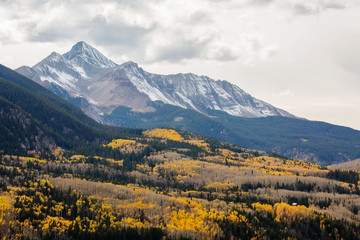 Amazing landscapes of San Juan national forest in Colorado, USA