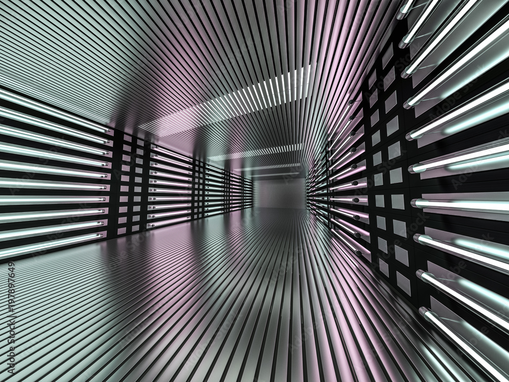Poster abstract modern architecture background. 3d rendering