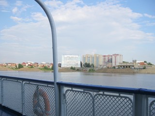 Panorama, river, landscape, sky, city