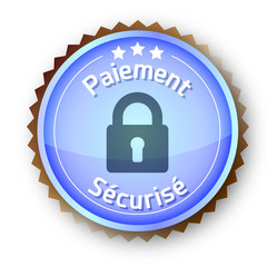 Ic&ocirc;ne pour commerce en ligne - Paiement s&eacute;curis&eacute;