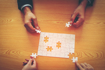 Obraz premium teamwork Unity in organization Business Success