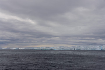 Tabular iceberg in Antarctica