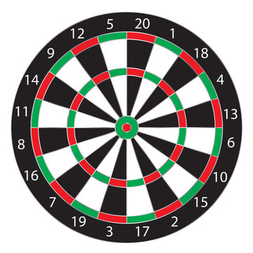 dartboard  isolated  vector