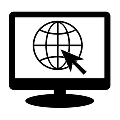 Website icon, isolated. Flat design