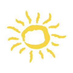 Sun icon vector illustration