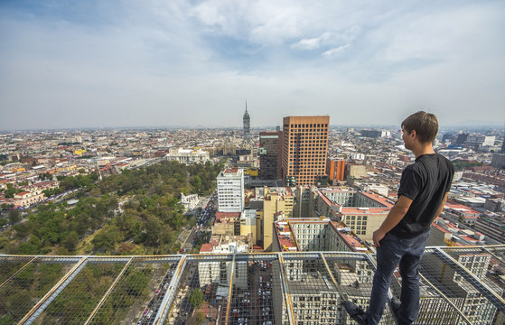 Helipad On Roof Top Building, Mexico City