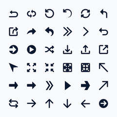 Vector Arrows Icon Set.