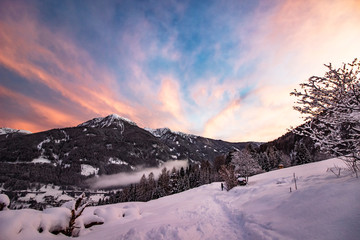 Tramonto a Moena