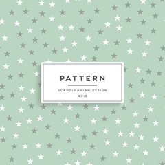 Scandinavian floral seamless pattern