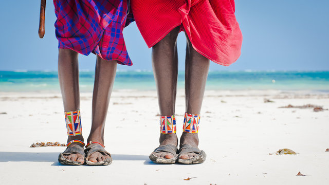 feet men the Masai tribe